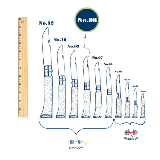 Opinel No. 08 Carbon Steel Folding Knife