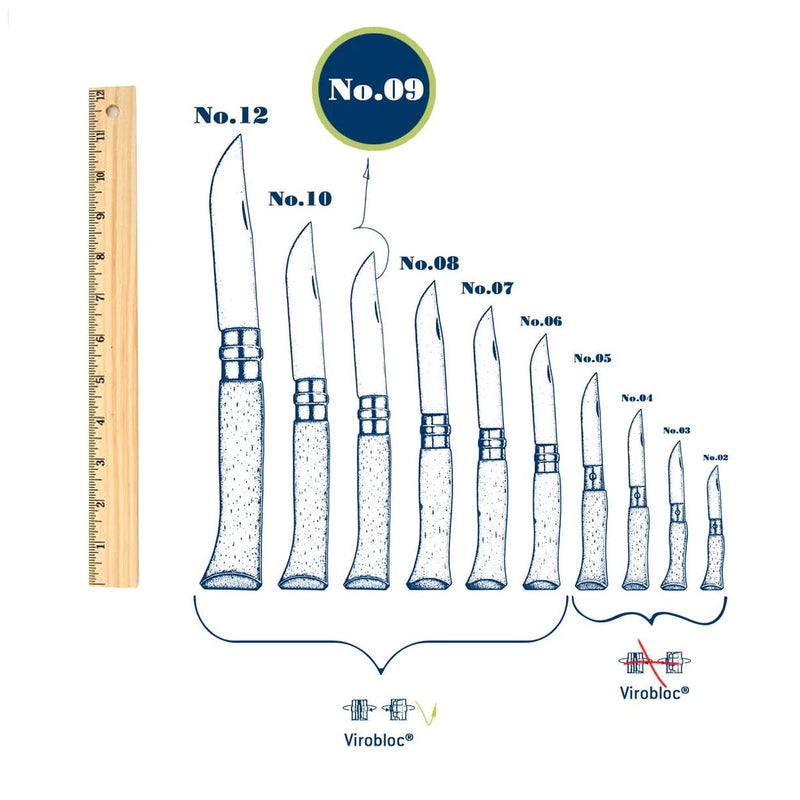 Load image into Gallery viewer, Opinel No. 09 Carbon Folding Knife
