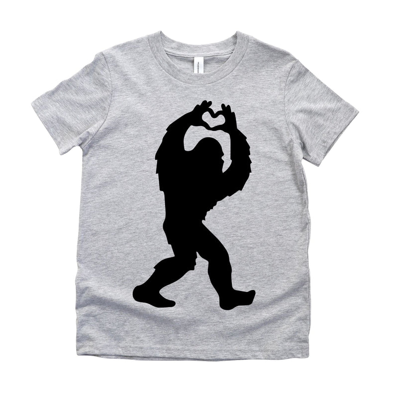 Load image into Gallery viewer, Bigfoot Loves You Valentines Day Youth T-Shirt by 208 Tees
