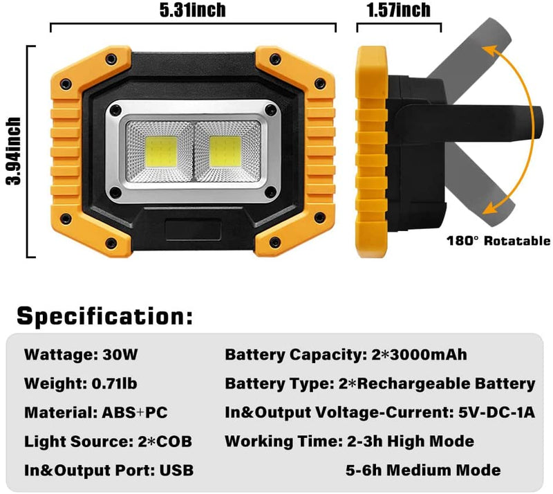 Load image into Gallery viewer, NightBuddy™ Portable Flood Light by NightBuddy.co
