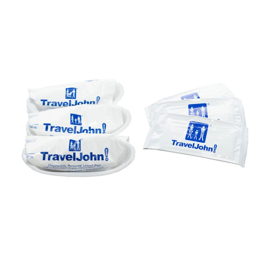 TravelJohn Resealable Disposable Urinal - 3 Pack