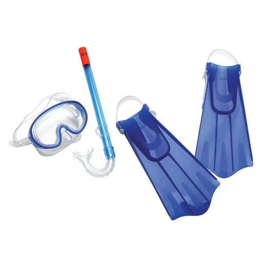 Speedo Kids Aqua Quest Mask Snorkel Fin Set