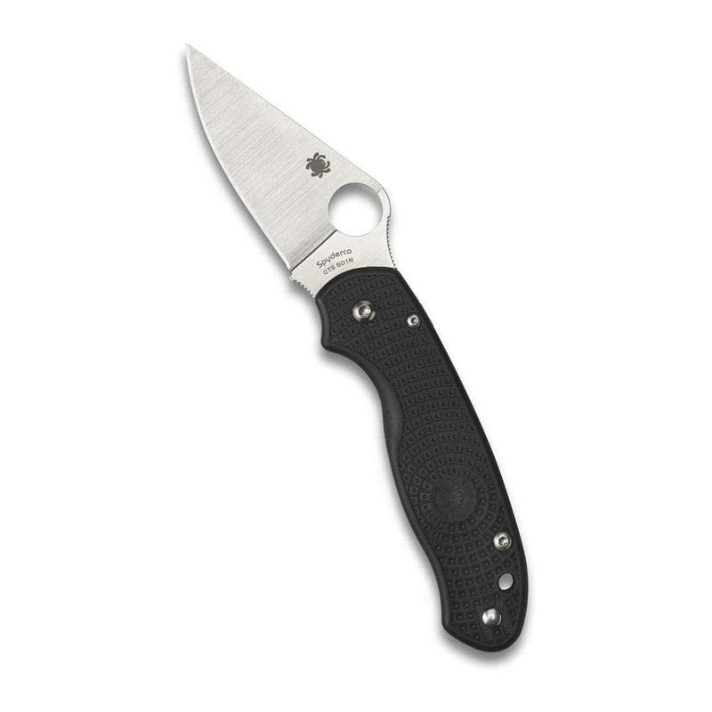 Load image into Gallery viewer, Spyderco Para 3 Black Lightweight Plain Edge
