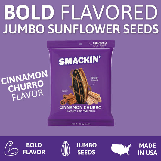 CINNAMON CHURRO by SMACKIN' Sunflower Seeds