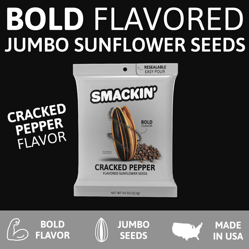 Load image into Gallery viewer, CRACKED PEPPER by SMACKIN&#39; Sunflower Seeds
