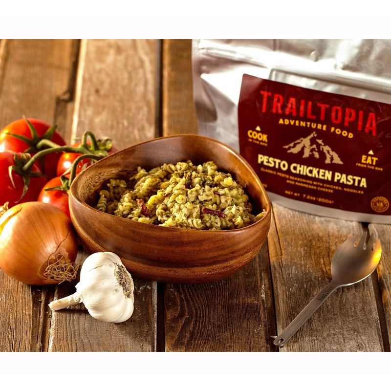 Load image into Gallery viewer, Trailtopia Adventure Food Pesto Chicken Pasta - SINGLE SERVE
