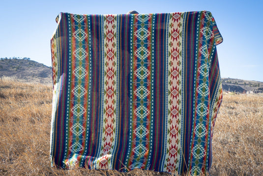 Andean Alpaca Wool Blanket - Galapagos by Alpaca Threadz