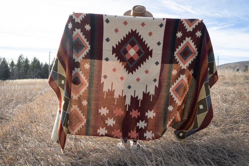 Load image into Gallery viewer, Andean Alpaca Wool Blanket - Western by Alpaca Threadz
