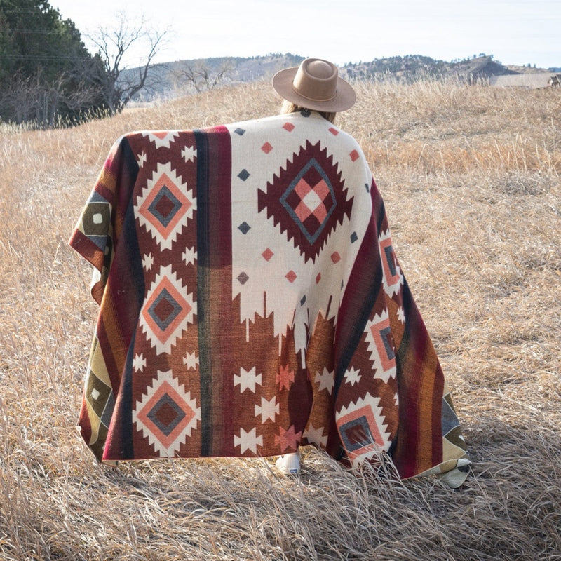 Load image into Gallery viewer, Andean Alpaca Wool Blanket - Western by Alpaca Threadz
