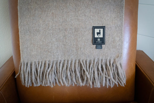 Alpaca Wool Throw Blanket - Solid Colors by Alpaca Threadz