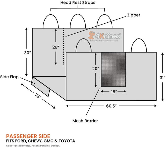 Floor Hammock® for Crew Cab Trucks by 4Knines®