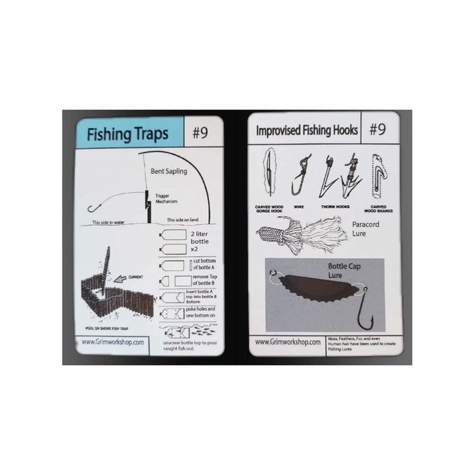 Grim Workshop Tip Card: #9 Tip Card- Fish Trap and Improvised Hooks