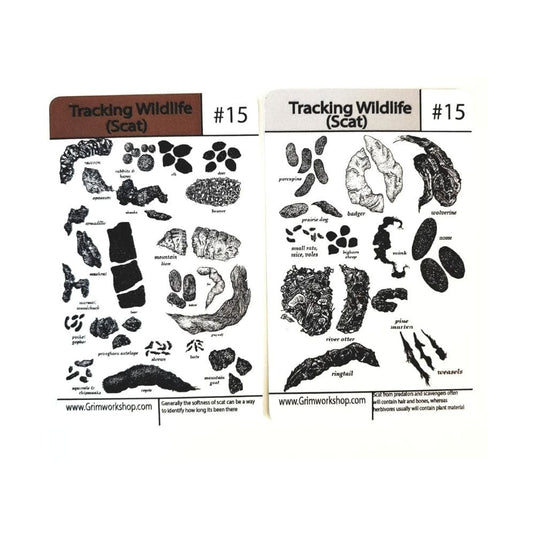 Grim Workshop Tip Card:#15 Animal Scat Tracking Tip Card