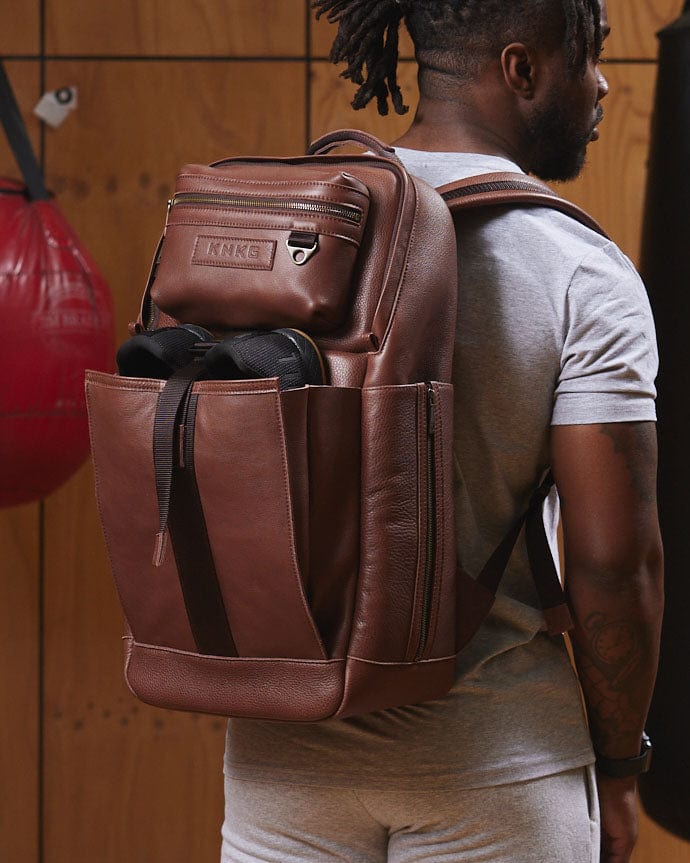 Load image into Gallery viewer, Heritage Leather Backpack By King Kong Apparel
