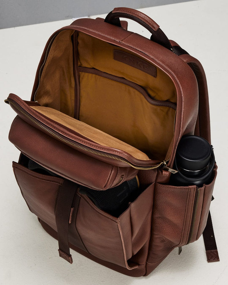 Load image into Gallery viewer, Heritage Leather Backpack By King Kong Apparel
