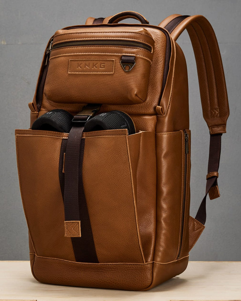 Load image into Gallery viewer, Heritage Leather Backpack By King Kong Apparel
