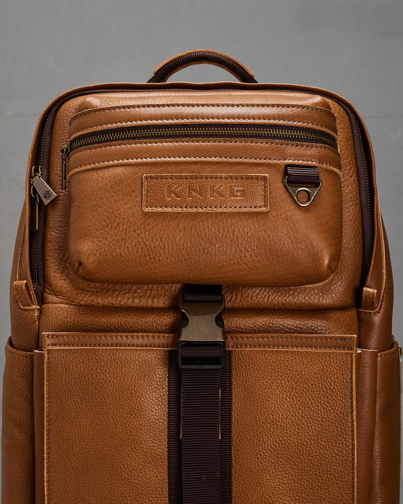 Load image into Gallery viewer, Heritage Leather Backpack By King Kong Apparel
