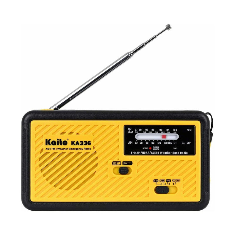 Load image into Gallery viewer, Kaito KA336 Emergency AM FM NOAA Weather Alert Radio with Solar and Crank
