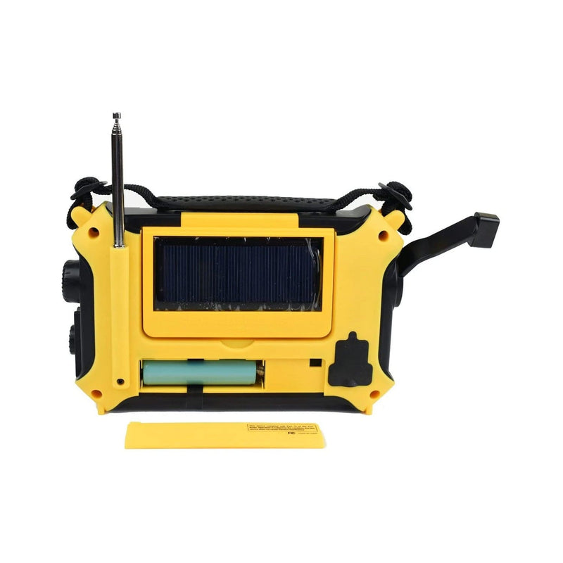 Load image into Gallery viewer, Kaito KA500L 4-Way Powered Emergency AM/FM/SW NOAA Weather Alert Radio with Solar Dynamo Crank Flashlight - Yellow
