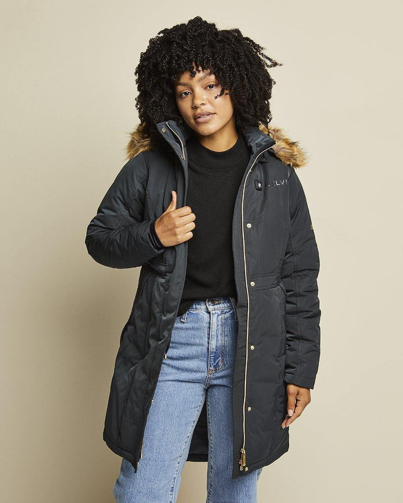 Load image into Gallery viewer, Nova Women’s Heated Parka Black by Kelvin Coats
