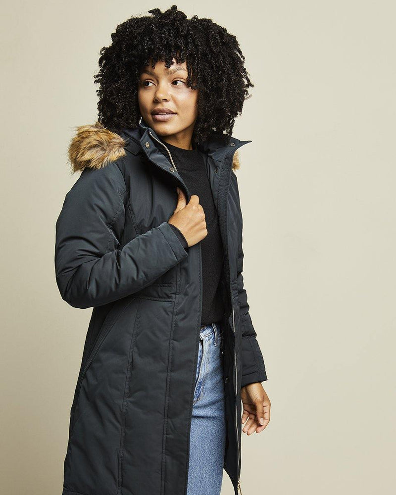 Load image into Gallery viewer, Nova Women’s Heated Parka Black by Kelvin Coats
