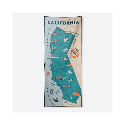 Nomadix Original Towel: California Map Towel 2