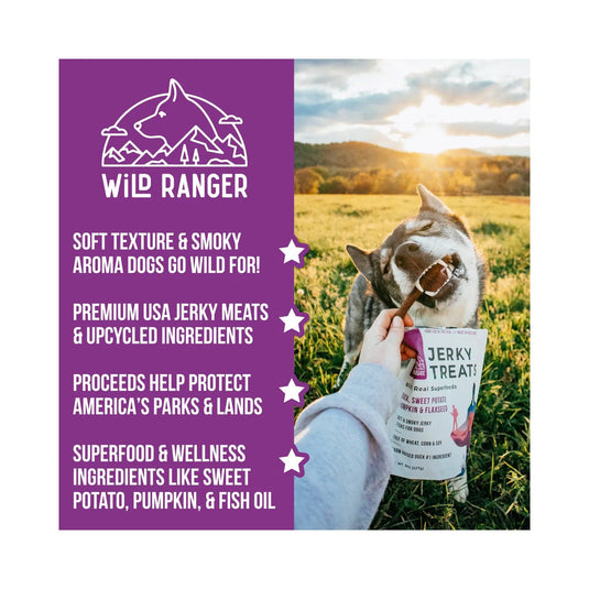 Wild Ranger Duck Jerky Dog Treats 8oz