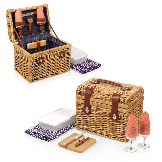 Napa Wine & Cheese Picnic Basket by Picnic Time Family of Brands