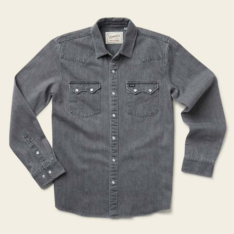 Load image into Gallery viewer, Howler Brothers Dust Up Denim Snapshirt
