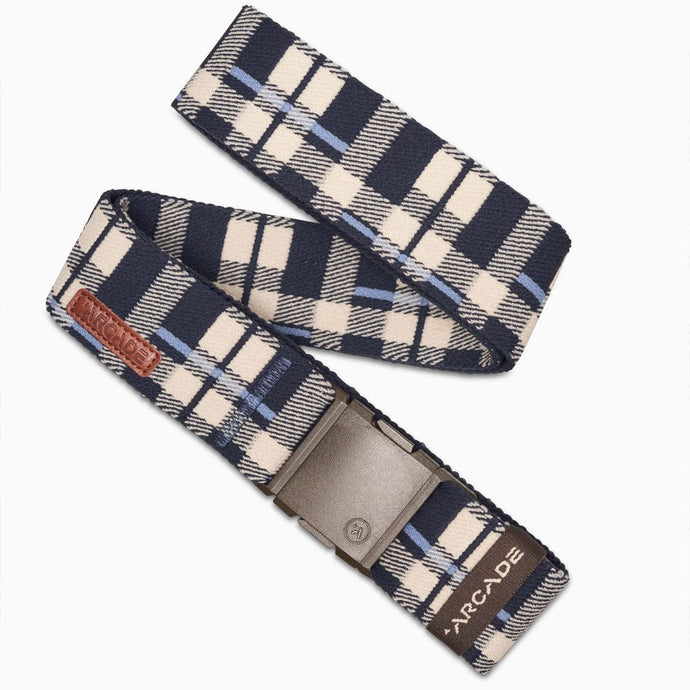 Arcade Belts Plaid - Navy Oat