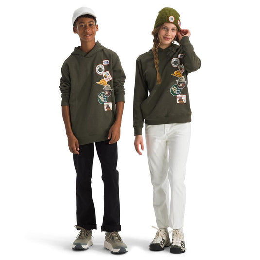 The North Face Teen Smokey Camp Fleece Pullover Hoodie