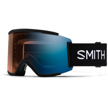 Smith Squad XL Low Bridge Fit  Black/ChromaPop Pro Photochromic  Blue Mirror Snow Goggles