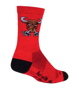 SockGuy Bullish 6 Inch Channel Air Crew Sock