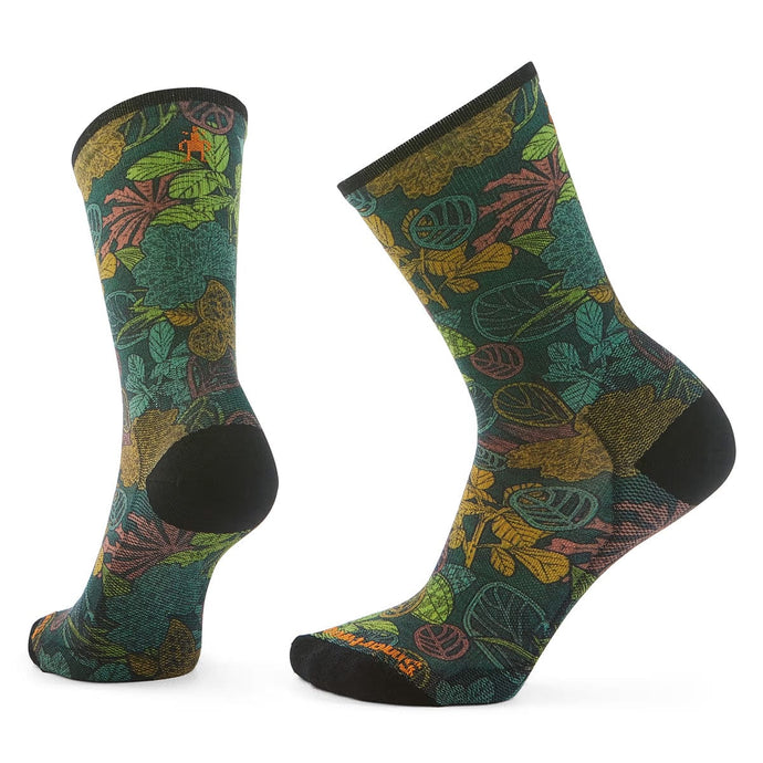 Smartwool Bike Zero Cushion Aloha Forest Print Crew Socks