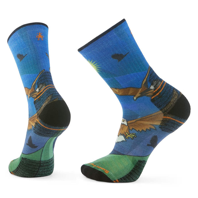 Smartwool Hike Targeted Cushion Eagle Print Crew Socks