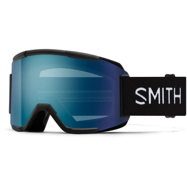 Smith Squad  Black /ChromaPop Everyday Blue Mirror/Yellow Snow Goggles