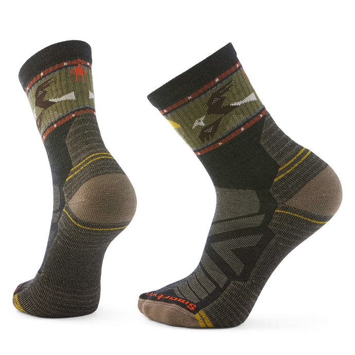 Smartwool Hike Light Cushion Soaring Print Mid Crew Socks