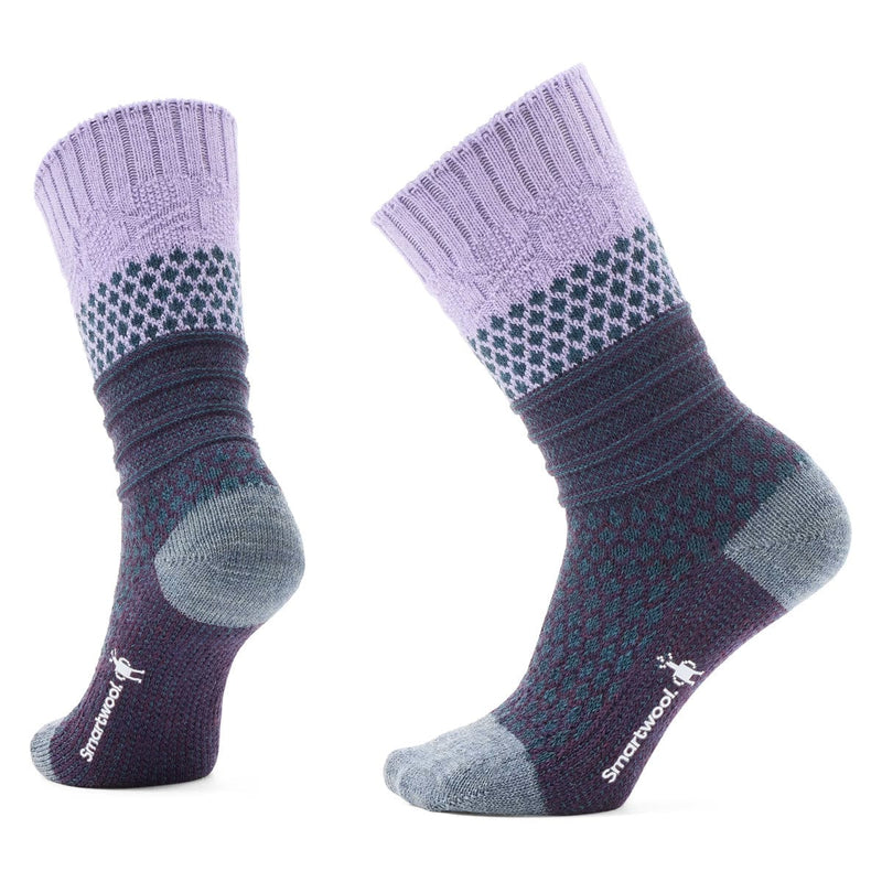 Load image into Gallery viewer, Smartwool Everyday Popcorn Cable Crew Full Cushion Socks
