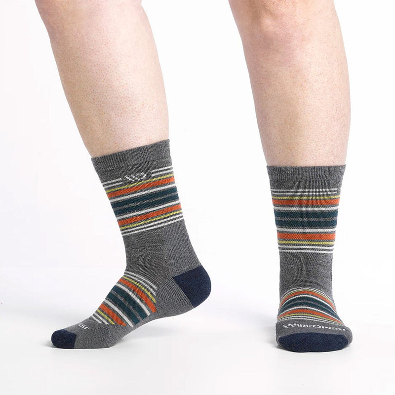 Load image into Gallery viewer, Wide Open by Darn Tough Men&#39;s Multi Stripe Midweight Micro Crew Sock
