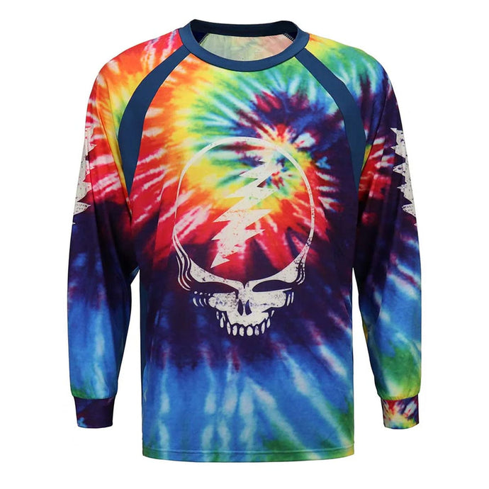 Section 119 Men's Grateful Dead Long Sleeve Loose Fit UPF 50 Swim Shirt