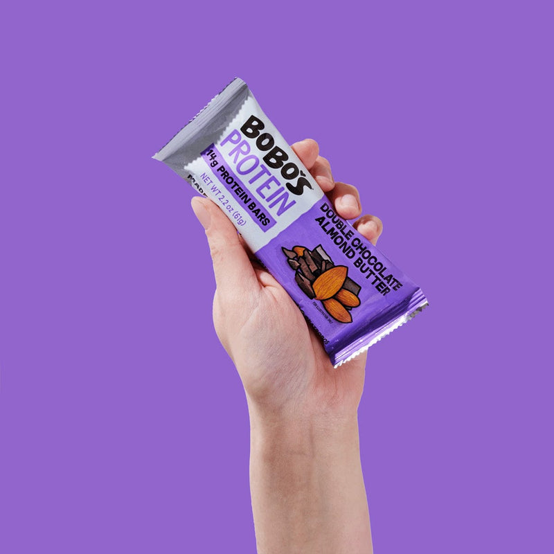 Load image into Gallery viewer, Bobos Double Chocolate Almond Butter Protein Bar
