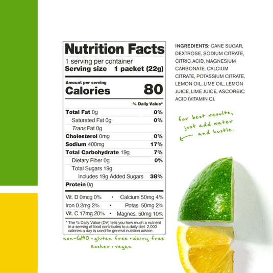 Skratch Labs Hydration Sport Drink Mix Lemons + Limes Hydration Drink Mix - Single Serv