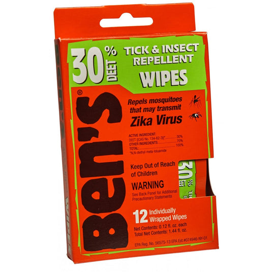 Ben's 30 Tick & Insect Repellent Wipes