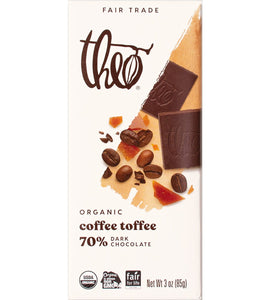 Theo's Coffee Toffee 70% Dark Chocolate