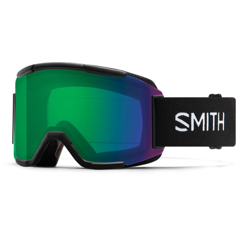 Load image into Gallery viewer, Smith Squad  Black /ChromaPop Everyday Green Mirror /Clear Snow Goggles
