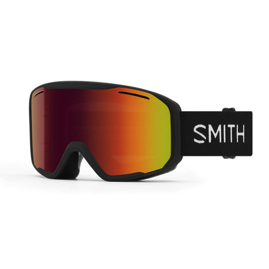 Smith Blazer Low Bridge Fit Black/Red Sol-X Mirror Snow Goggles