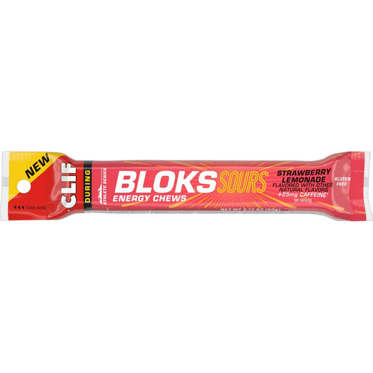 Clif Bar Sour Strawberry Lemonade with Caffeine Shot Bloks