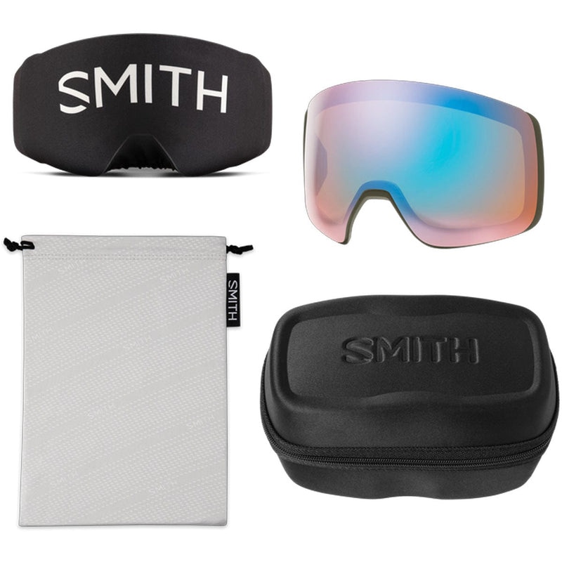 Load image into Gallery viewer, Smith 4D Mag XL  Forest/ChromaPop Sun Black/Chromapop Storm Blue Sensor Mirror Snow Goggles
