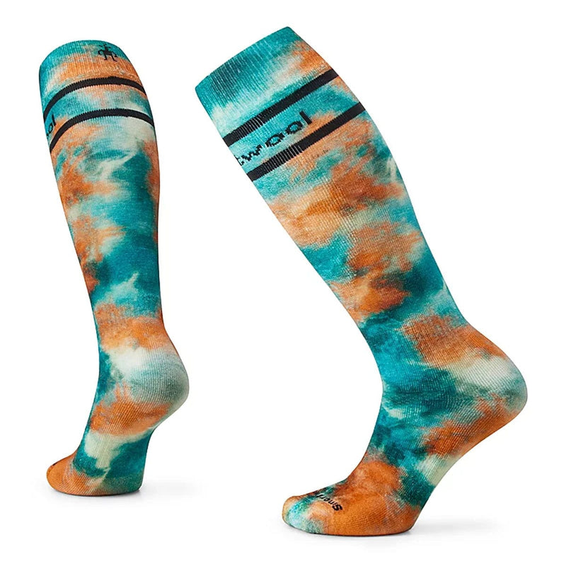 Load image into Gallery viewer, Smartwool Women&#39;s Ski Full Cushion Tie Dye Print Over The Calf Socks
