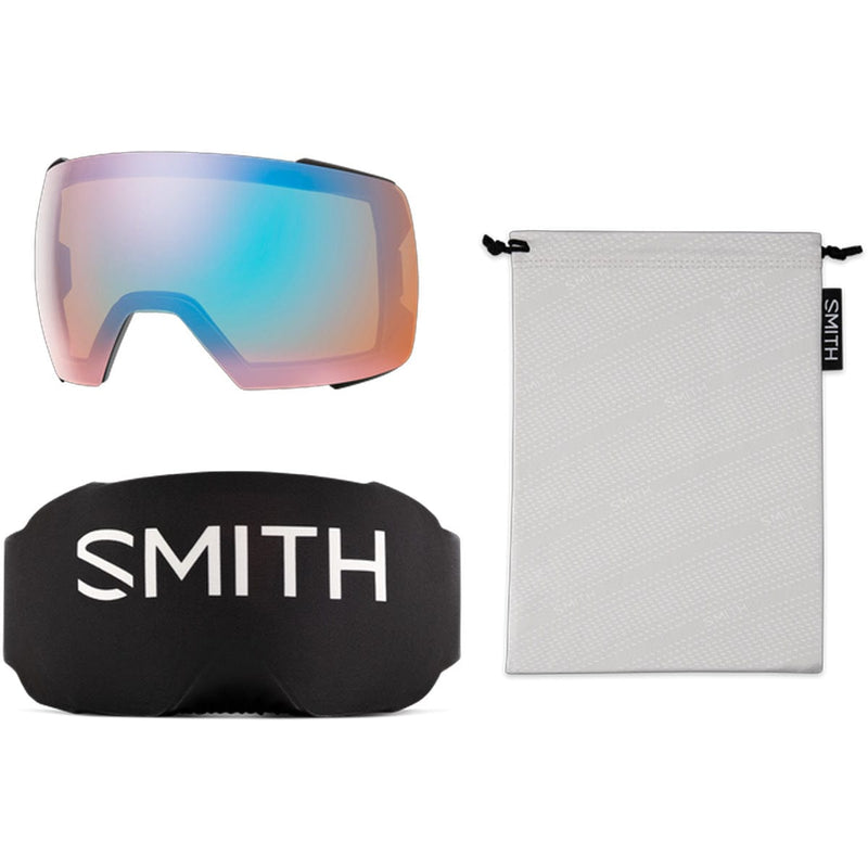 Load image into Gallery viewer, Smith I/O Mag XL Photochromic  Black/ChromaPop Pro Photochromic Gold Mirror/Chromapop Storm Blue Sensor Mirror Snow Goggles
